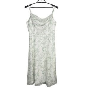 Aw Bridal Dress Verdant Wilds Chiffon Size 18 Midi Cottagecore Green Romantic